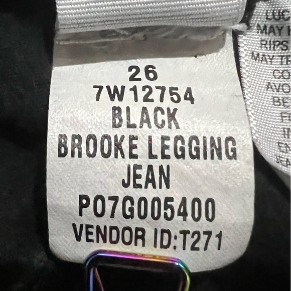 Lucky Brand Black Brooke Legging Jeans Size 26 Women’s - Picture 6 of 7